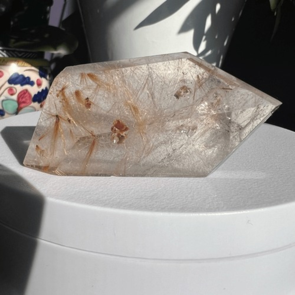 Golden Rutilated Quartz Crystal Freeform - Picture 14 of 16